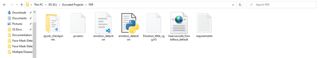 Identify the expression of a person file