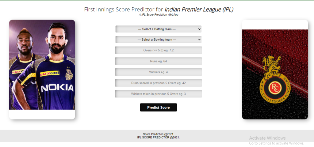 Score prediction deals