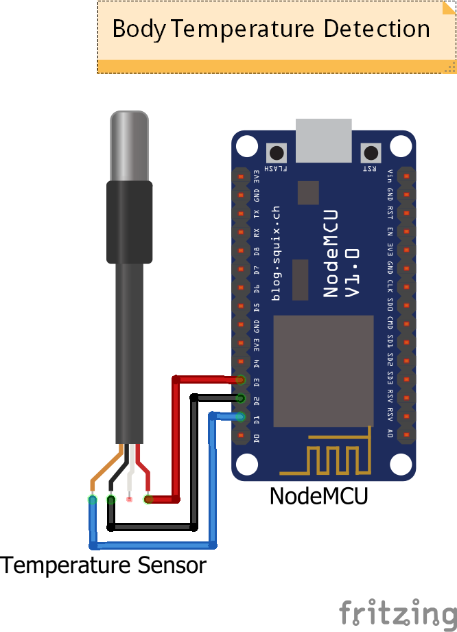 An IoT application for Body temperature monitoring system